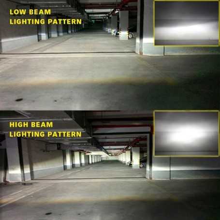 NIGHTEYE 2X 72W 9000LM H7 LED Headlight Auto Car Lamp Lights Conversion Bulb Light 6500K
