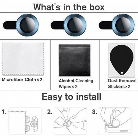 Rear Camera Protective Tempered Glass Compatible with iPhone 12 Pro Max