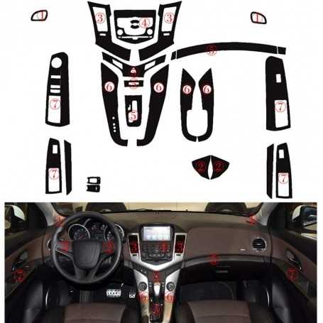 5D / 3D Car Interior Carbon Fiber Sticker for Chevrolet Cruze