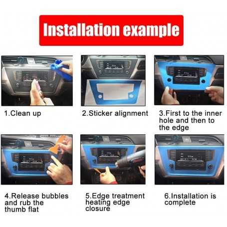 5D / 3D Car Interior Carbon Fiber Sticker for Chevrolet Cruze
