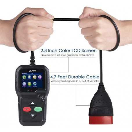 OBDII Vehicle Engine Scanner & Clear Fault Codes