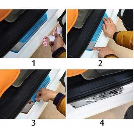 Plaques protection seuil porte voiture plinthes auto pour Golf 6 7 GTI R-line