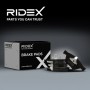RIDEX 402B0010 Plaquettes de frein Essieu arrière, préparé pour l'indicateur d'usure, contact de signal d'usure exclu