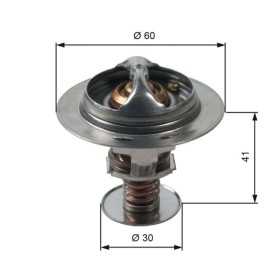 Coolant thermostat 82 °C GATES TH34882G1 – Toyota Land Cruiser 150, Prado 90/120, Hilux