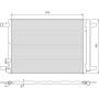 A/C condenser with drier VALEO 814375 – VW Golf 7, Passat B8, T-Roc