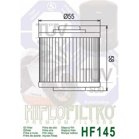 FILTRE A HUILE HF145 : 700 RAPTOR