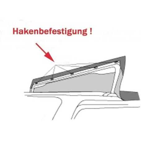 Black Replacement Soft Top for Suzuki Vitara (1988–2004) – With Front Hook Fastening