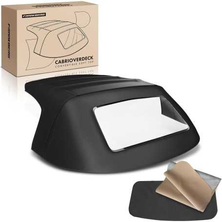 🇬🇧 Soft Top Convertible Roof – Black for Mazda MX-5 I (NA) & II (NB) 1.6L / 1.8L (1989–2005)