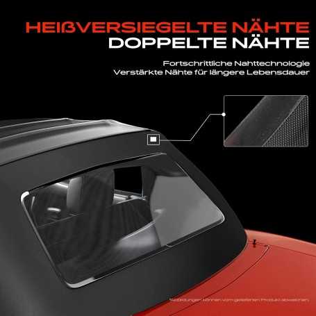 🇬🇧 Soft Top Convertible Roof – Black for Mazda MX-5 I (NA) & II (NB) 1.6L / 1.8L (1989–2005)