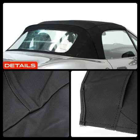 🇬🇧 Convertible Soft Top – Black for BMW Z3 Roadster E36 (1.8L–3.2L, 1995–2003)