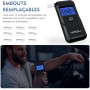 VPOW Éthylotest Électronique – Alcootest avec Écran LCD Bleu – Haute Précision – Usage Personnel et Professionnel – Noir Foncé