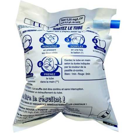 Lot de 10 Éthylotests Français CONTRALCO – Norme NF, Sans Chrome, Usage Unique