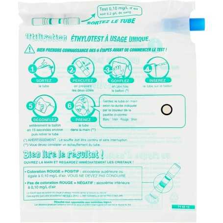 BALLON Chemical Breathalyzer – For Young Drivers – 0.2 g/L – NF Certified – Made in France