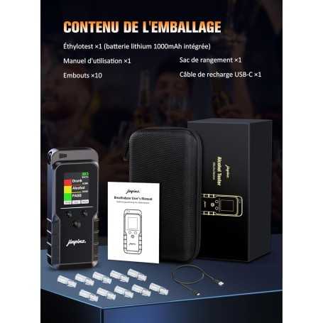 Éthylotest Électronique Professionnel Rechargeable – Capteur Électrochimique Haute Précision