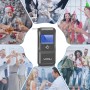 VPOW Portable Digital Breathalyzer – High-Precision Sensor, Blue LCD Display