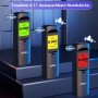 VEIPAO Éthylotest Électronique Homologué NF – Éthylomètre Portable Haute Précision avec 11 Embouts Buccaux Réutilisables