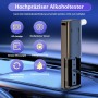 VEIPAO Éthylotest Électronique Homologué NF – Éthylomètre Portable Haute Précision avec 11 Embouts Buccaux Réutilisables