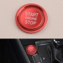 Garniture d'anneau de Couvercle de Bouton-Poussoir d'arrêt de démarrage de Moteur en Aluminium Rouge pour VW Golf 7 MK7 Jetta