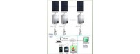 Three-phase grid-connected solar and wind power converters