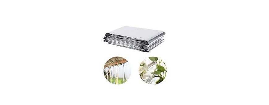 Film and reflective bands for interior and greenhouse gardening