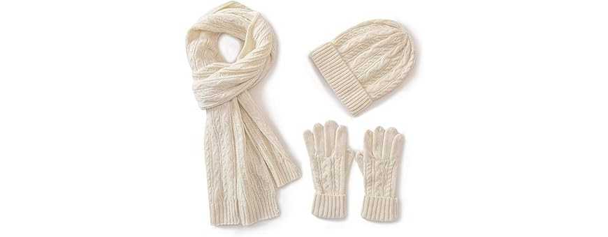Bonnet packs, scarf and women's gloves
