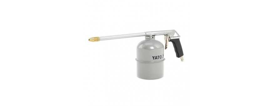 Spray gun, sub-floor protection