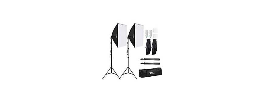 Diffusers, filters and reflectors for photo studio