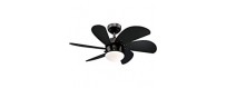 Ceiling fans with integrated lamp