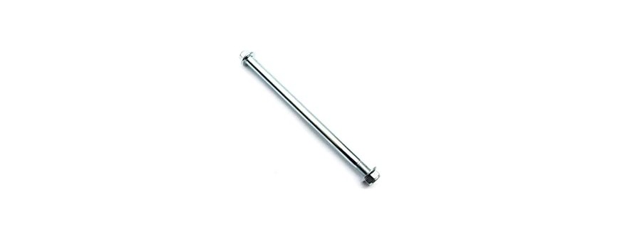 Axles for motorcycle chassis