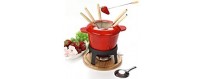 Burgundy fondue sets