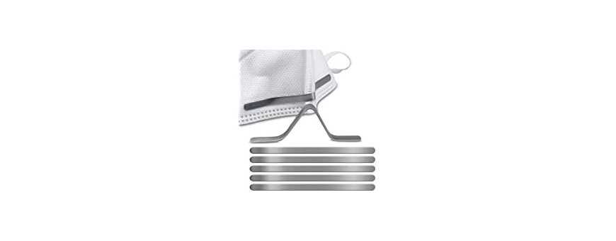 Slats for nose bridges of face masks