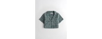 Girls' sporty button-down shirts