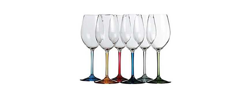 Stemmed water glasses