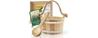 Sauna buckets, ladles and tubs