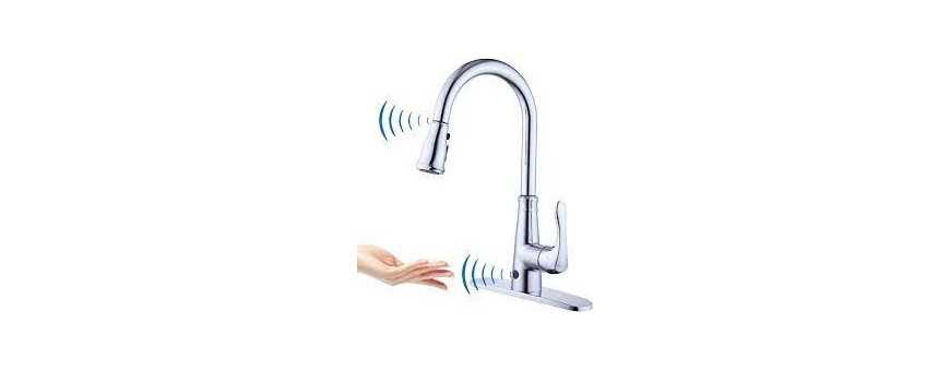 Touchless kitchen sink faucets