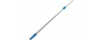 Telescopic pole for paint roller