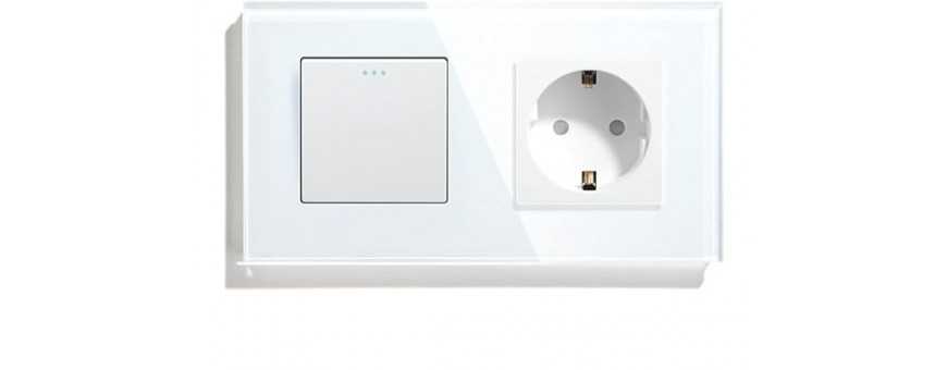 Plates with switches and sockets