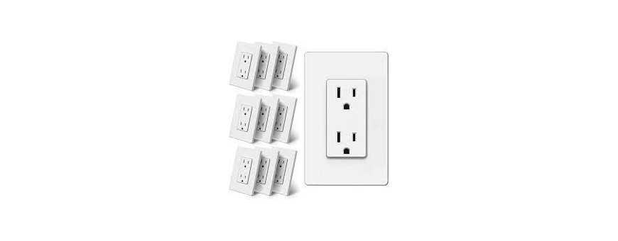 Wall plates with sockets